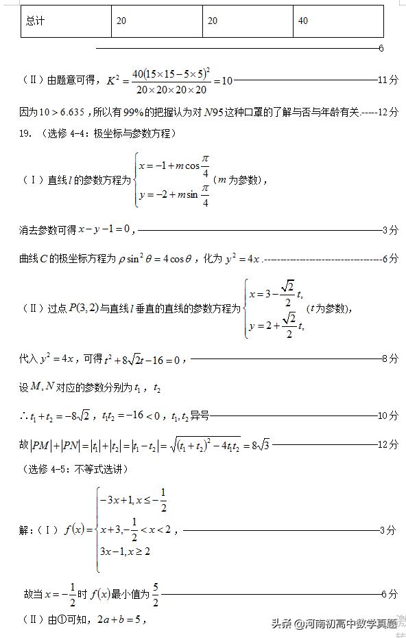 广东省高考数学评分细则详解